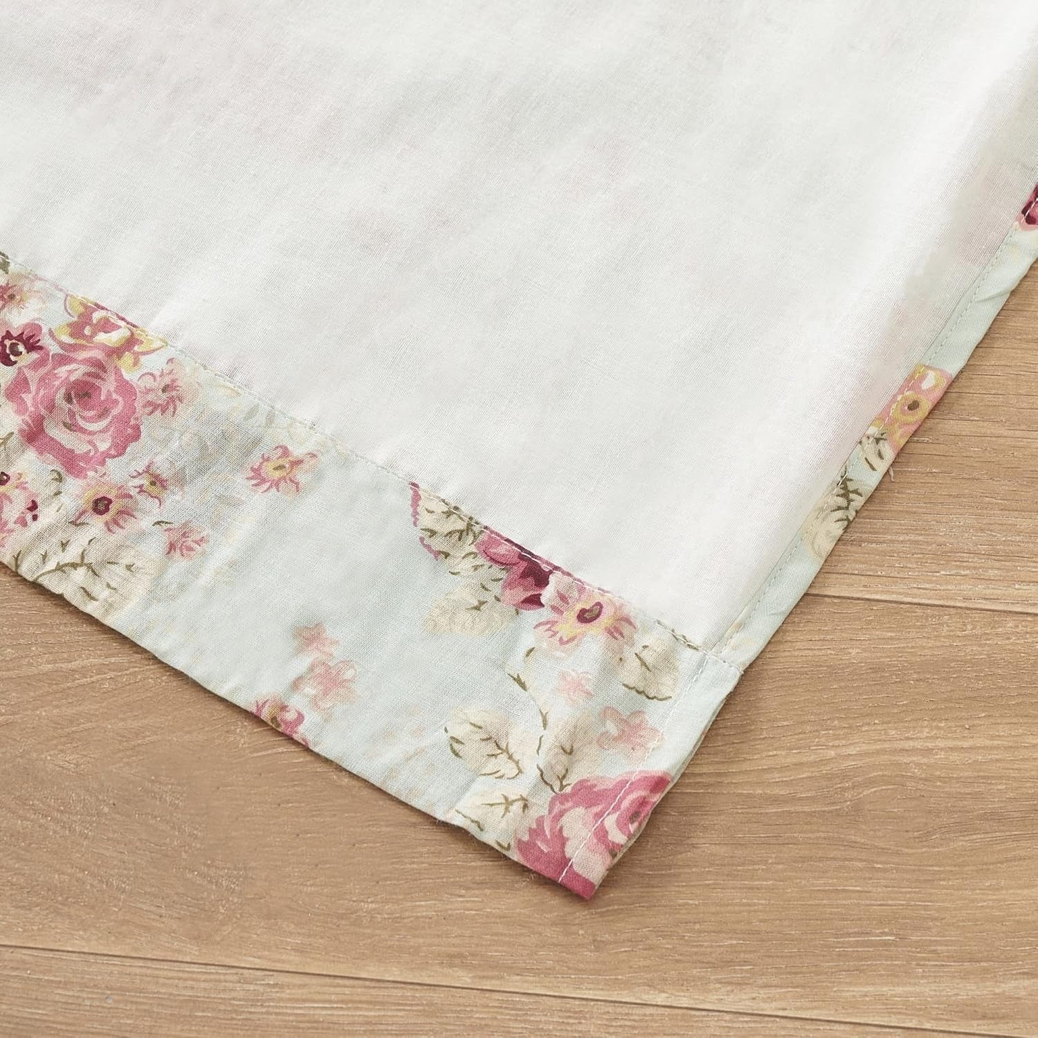 Antique Rose 100% Cotton Curtain Collection | Rod Pocket | Panel or Valance